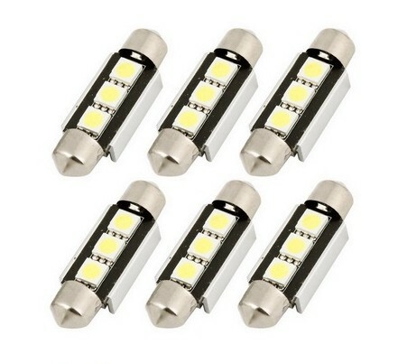 6x bulbs C5W 36mm LED 12V Shuttle 6000K White Xenon Canbus Cabin Trunk - Picture 1 of 2