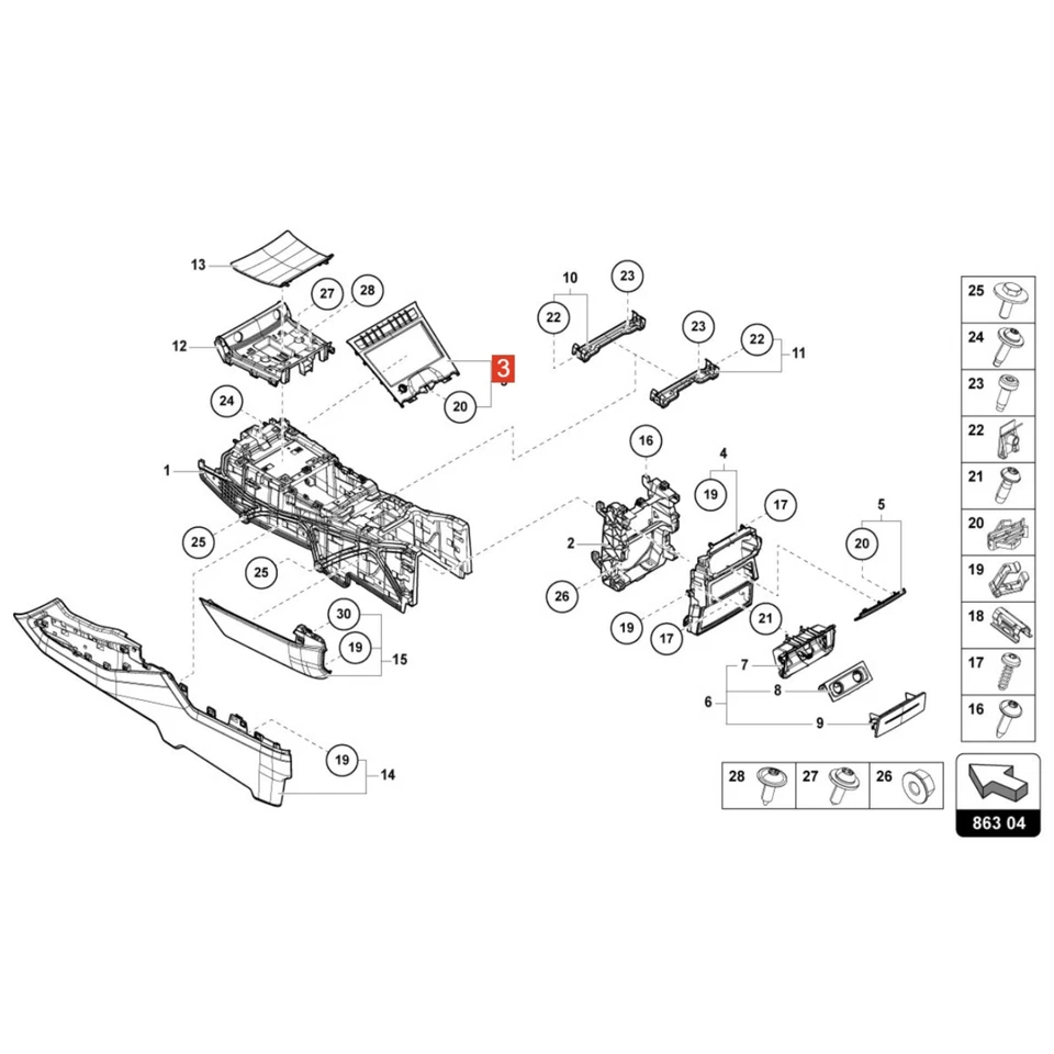 Para Lamborghini Urus 2018-2023 Consola Central Cromo Interruptor Bisel Borde Foto 2 de 4
