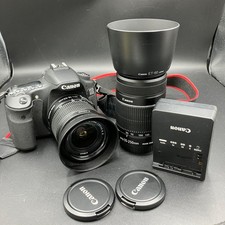 Canon EOS 60D DSLR Camera Dual Lens Kit 18-55mm  55-250mm Zoom Used