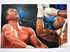 ANTHONY JOSHUA SIGNED photo 12x8 original AUTOGRAPH RACC COA Boxing Champion