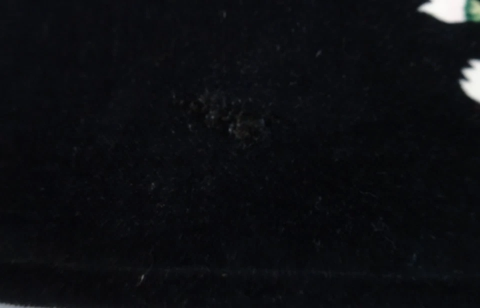 2 Almohadas de Terciopelo IKEA Saralena Negro Estampado Botánico Floral 20 x 20 Noche Jardín Foto 3 de 4