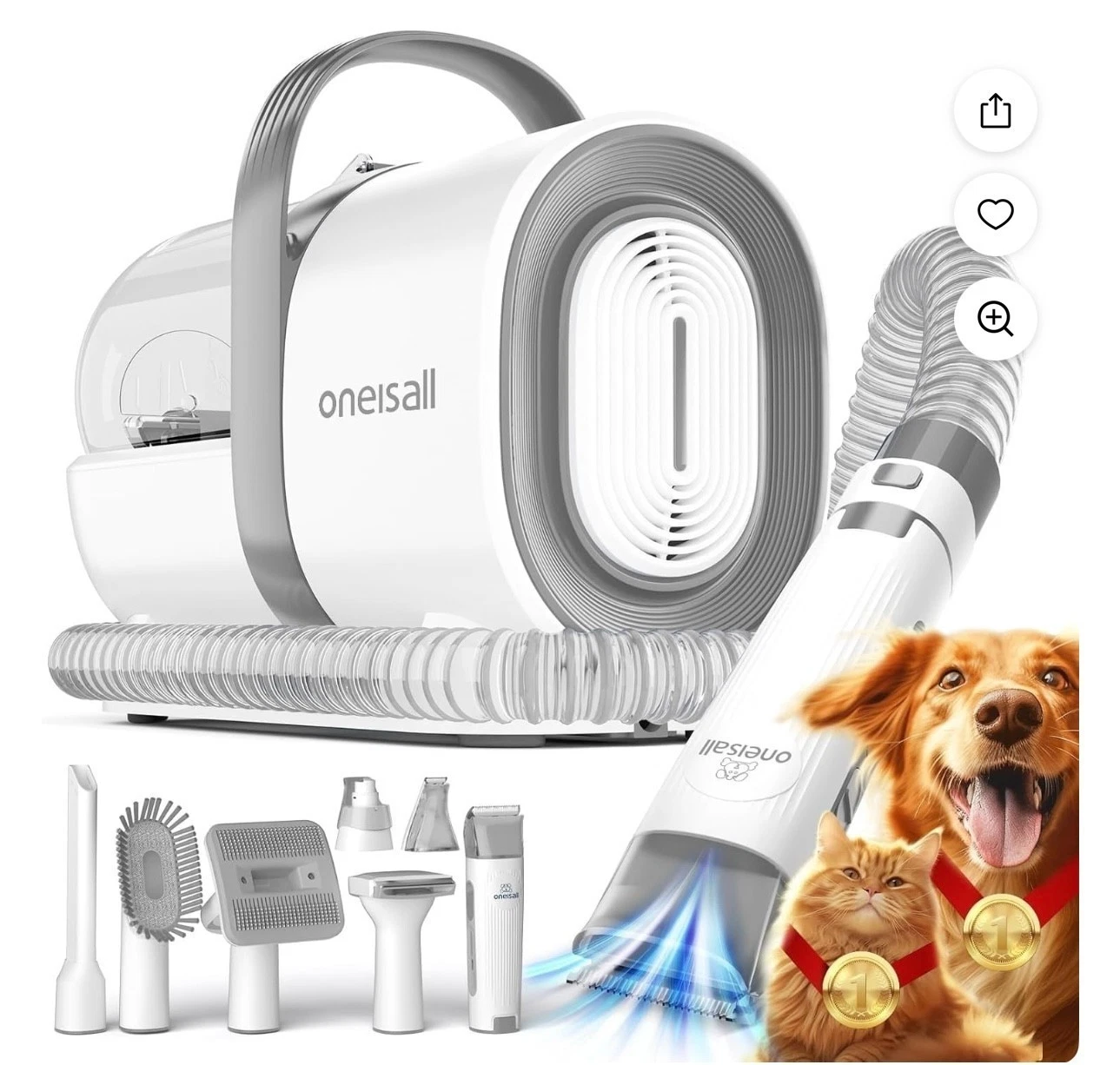 ANPL Pet Grooming Kit Vacuum with 7 Tools & 11000Pa Suction Power
Opens in a new window or tab