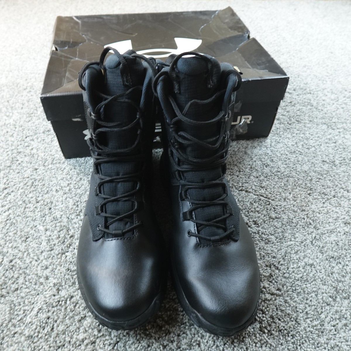 NWT Size 13 Under Armour StellarZip Waterproof Black Tactical Boots opplanet-under-armour-ua-  main image 4