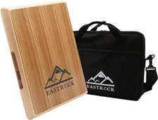 Travel Cajon Box Drum Flat Hand Drum Portable Wood Percussion Instrument with...