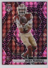 2025 Panini Mosaic Spectris Pink Mosaic Prizm 2/13 Ricky Pearsall #198 15vt