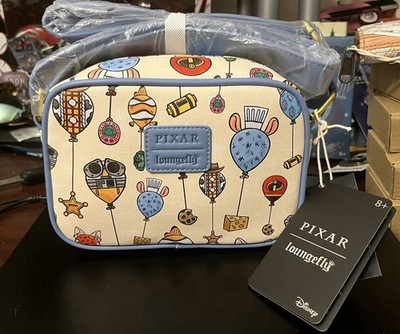DISNEY PIXAR BALLOON CROSSBODY CAMERA BAG BY LOUNGEFLY