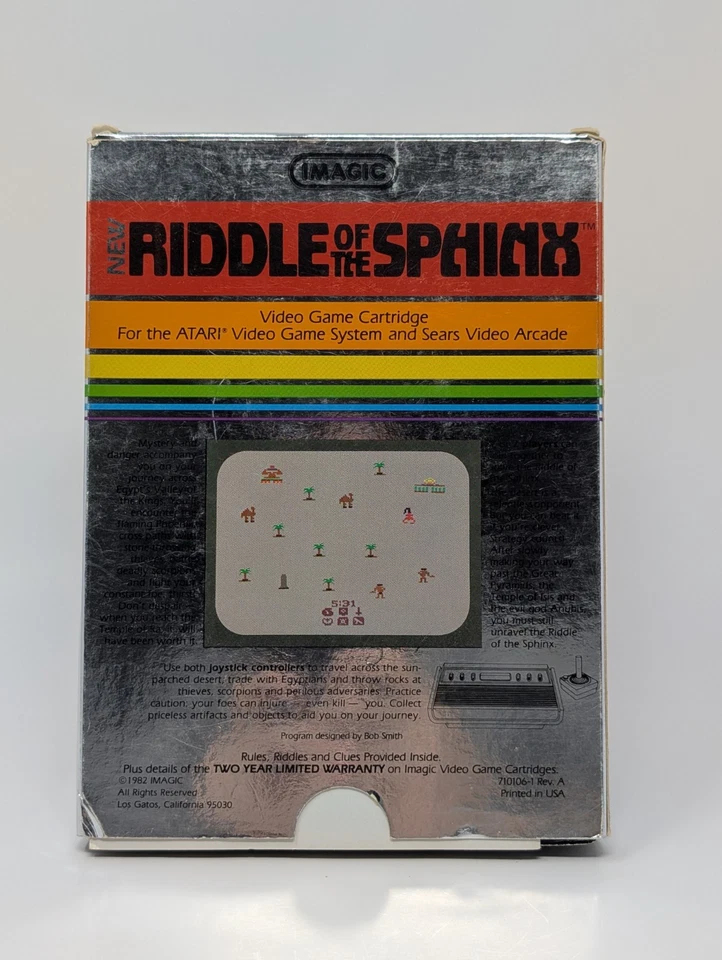 Riddle Of The Sphinx (Atari 2600, 1982) - CIB Complete W/ Reg Card - Image 2 of 4