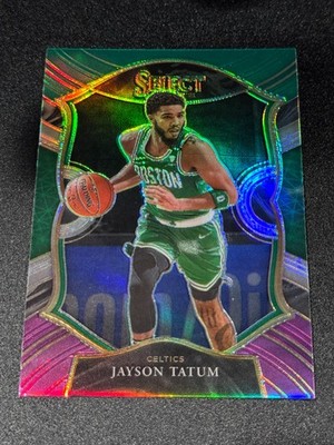 2020 Panini Select Jason Tatum Green White Purple Prizm #41
