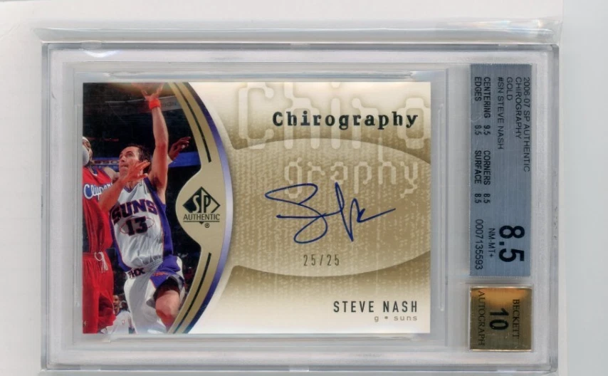 Steve Nash Phoenix Suns Basketball Autographed Sports Trading