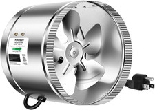 VIVOSUN 8 Inch Inline Duct Fan 420 CFM, HVAC Exhaust Ventilation Fan with Low No