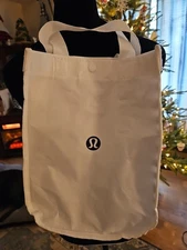 Lululemon Reusable Shopping Tote Bag Large  White
