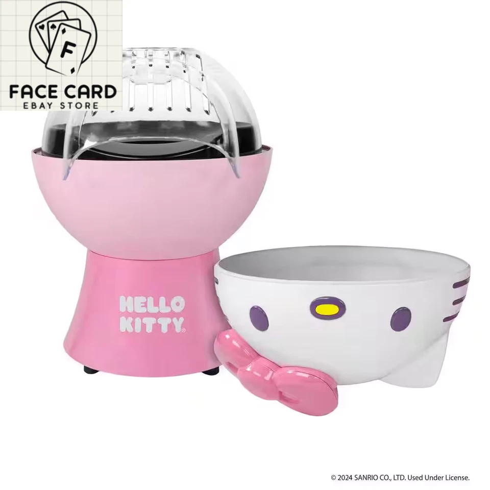 Máquina de palomitas de aire caliente Hello Kitty 1200W rosa y blanco, capacidad de núcleo de 3 OZ. Foto 3 de 4