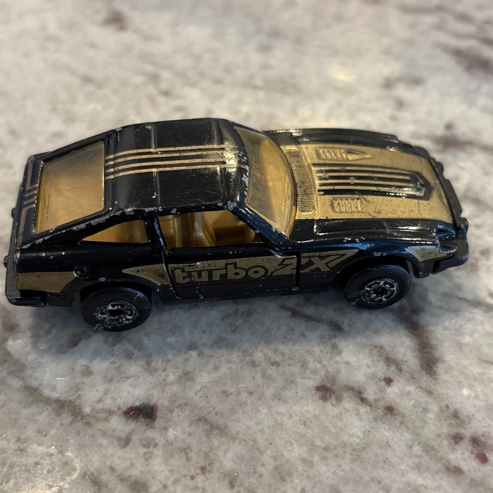 1982 Matchbox #24 Datsun 280ZX 2+2 Black with Gold Turbo ZX Stripes Macau - Image 3 of 4