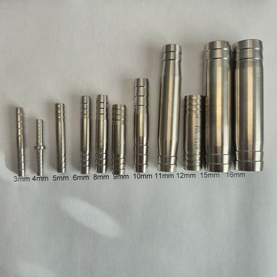 Schlauchverbinder Aus PA6 GF30 – 5 Mm Und 4 Mm Durchmesser, Grau, 1 Stück