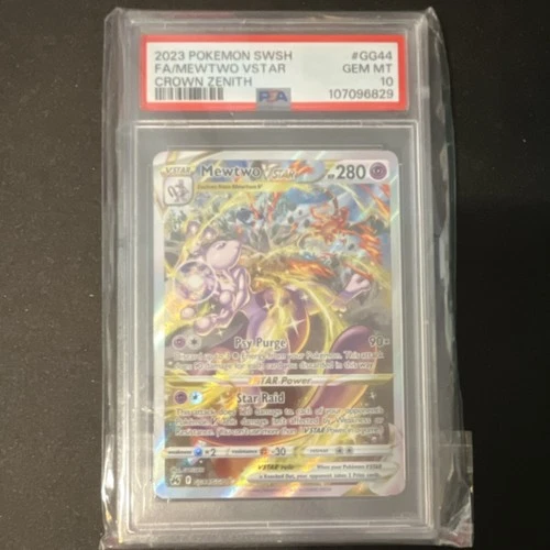 Pokémon Mewtwo VSTAR GG44/GG70 Crown Zenith Ultra Rare Holo PSA 10