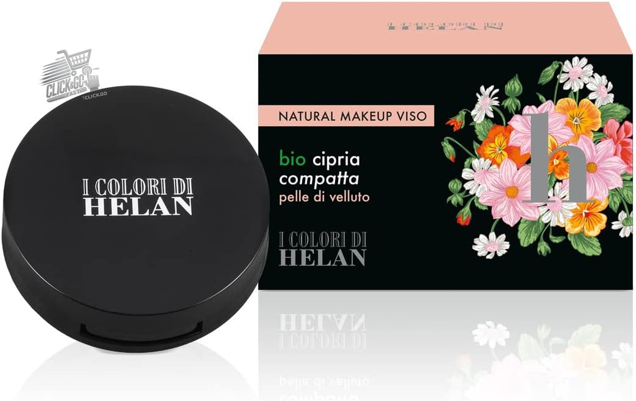 Bio Cipria Compatta Helan Pelle di Velluto: Finish Trasparente e Leggera
