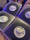 $1 Face 90 Percent Silver Washington Quarters AU/MS 1962, 1964