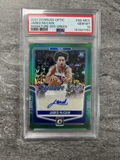 2024-25 Donruss Optic Signature Series Jared McCain Rookie Auto /49 PSA 10