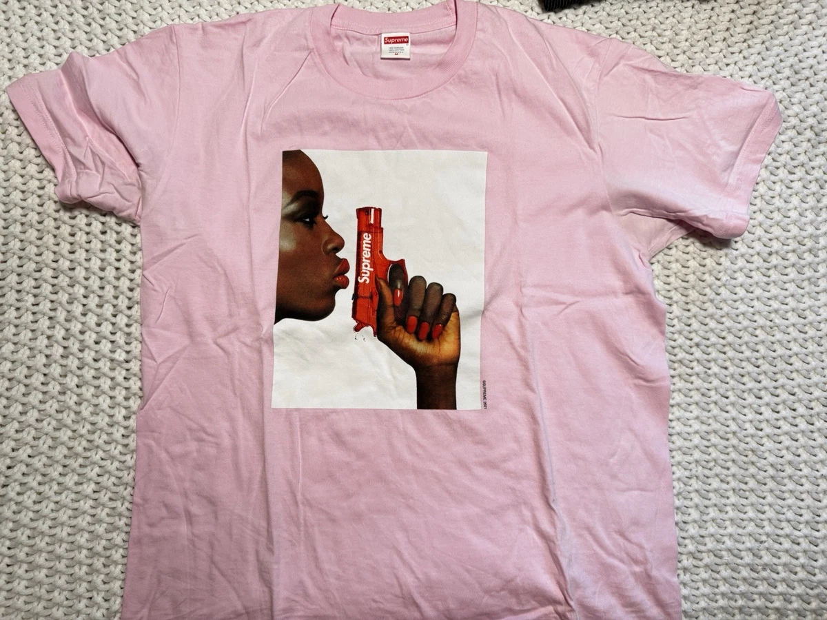 Supreme Water Pistol Tee 2021 Pink Red Size Medium M | eBay