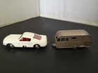 MATCHBOX LESNEY FORD MUSTANG AND BLUEBIRD DAUPHINE CARAVAN --Y315