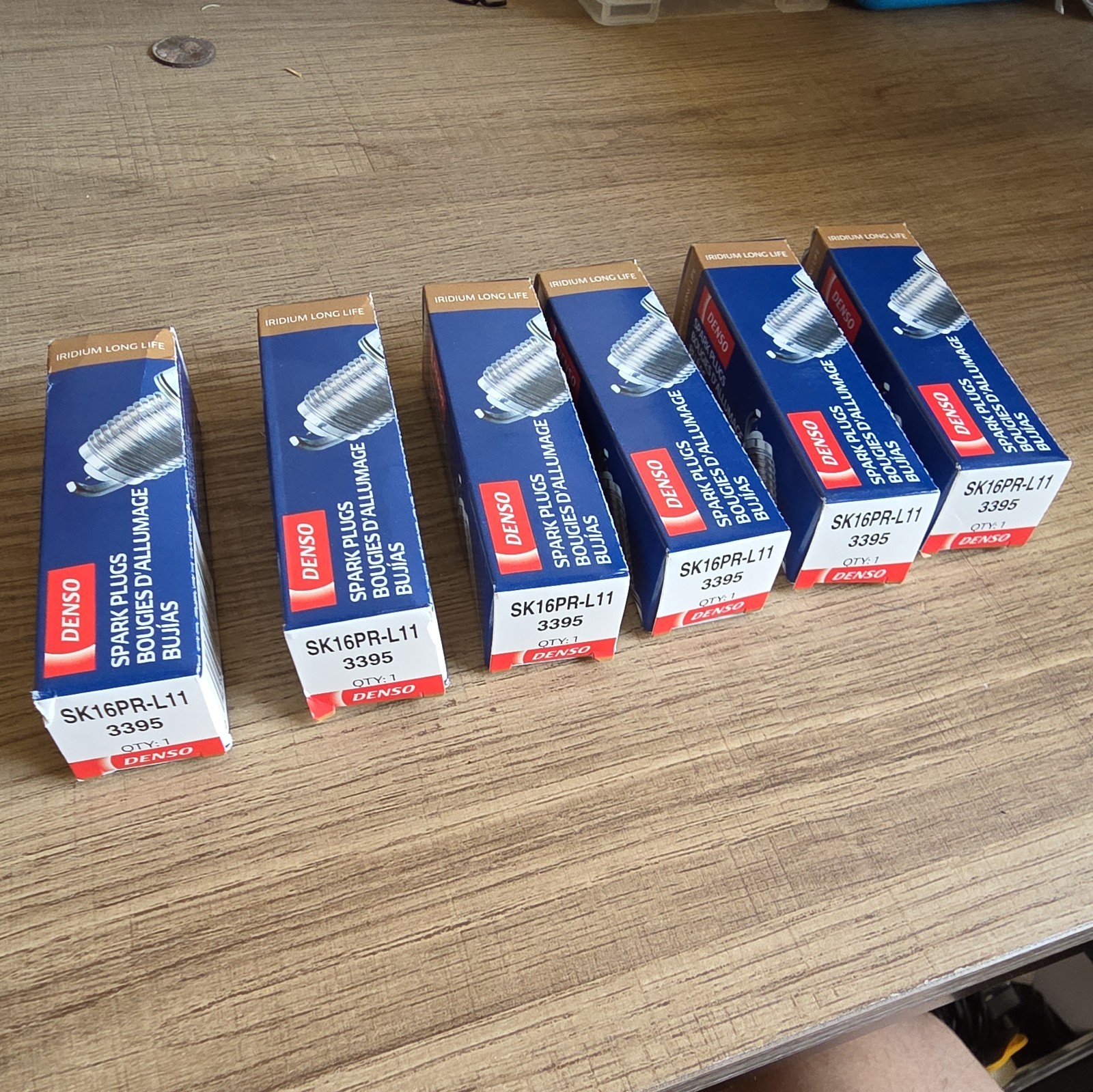 Set of 6 Denso 3395 SK16PR-L11 Iridium Spark Plug Genuine