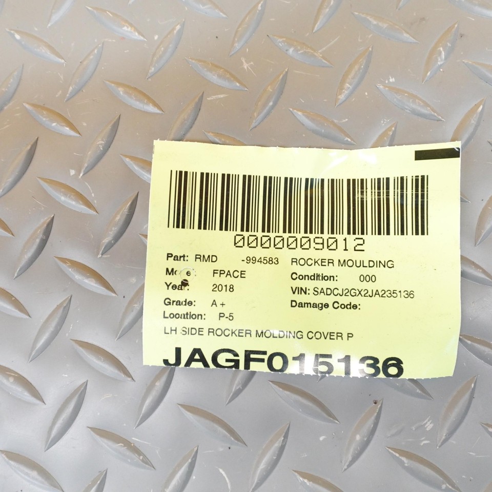 2017-2023 JAGUAR F-PACE Left Side Rocker Molding Cover Panel Oem ...