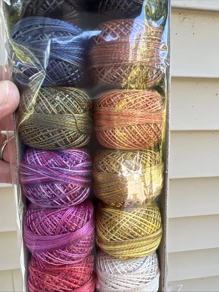 Valdani Perle Cotton Thread Set of 12 Cottage Garden- NEW Size 8 Embroidery LOOK - Image 4 of 4