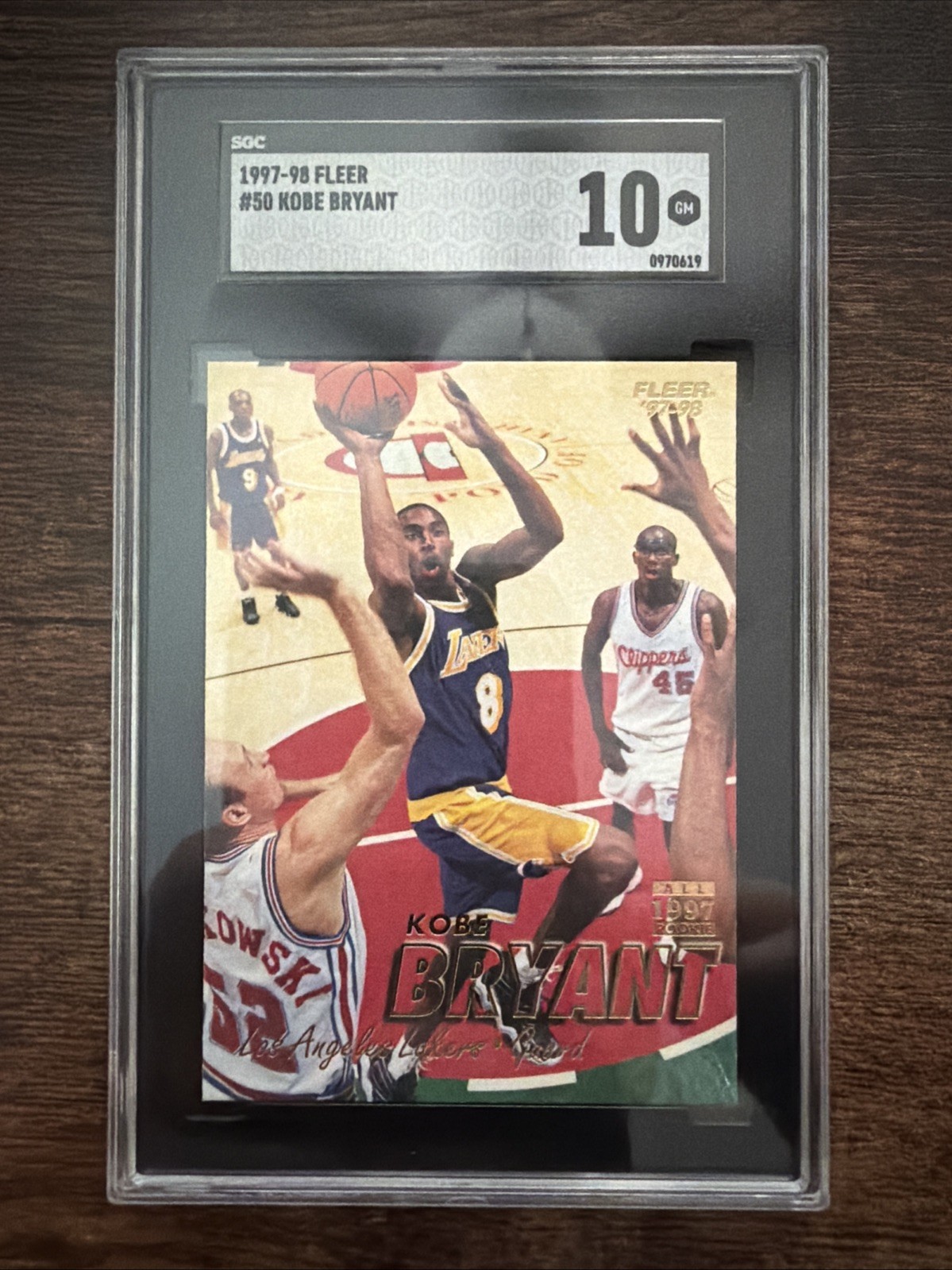 1997-98 Fleer | Kobe Bryant #50 Rookie RC | SGC 10 GEM | Fresh Grade | Pop 37!!
