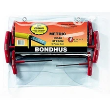 Bondhus 6-Piece 2-6mm Hex Tip T-Handle Hex Key Set w/ProGuard (13348)