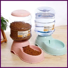 Dog Automatic Feeders Plastic Water Bottle Cat Bowl Feeding and Drinking Dog