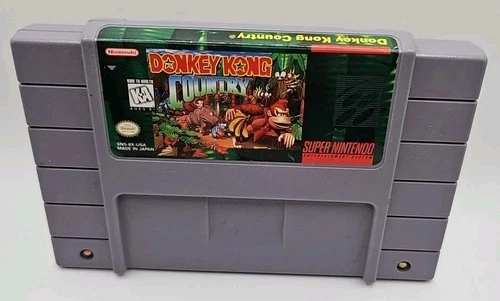 Donkey Kong Country (Super Nintendo, 1994) Cartridge Only Authentic Tested SNES