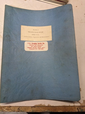 #ad EX CELL O OPERATOR SERVICE MANUAL REPAIR PARTS LIST BOOK BORING MACHINE 215 A $155.93