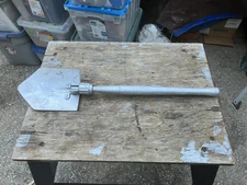 Vintage WWII Military U.S. WOOD 1944 Army Trench Foxhole Gun Pit Folding Shovel