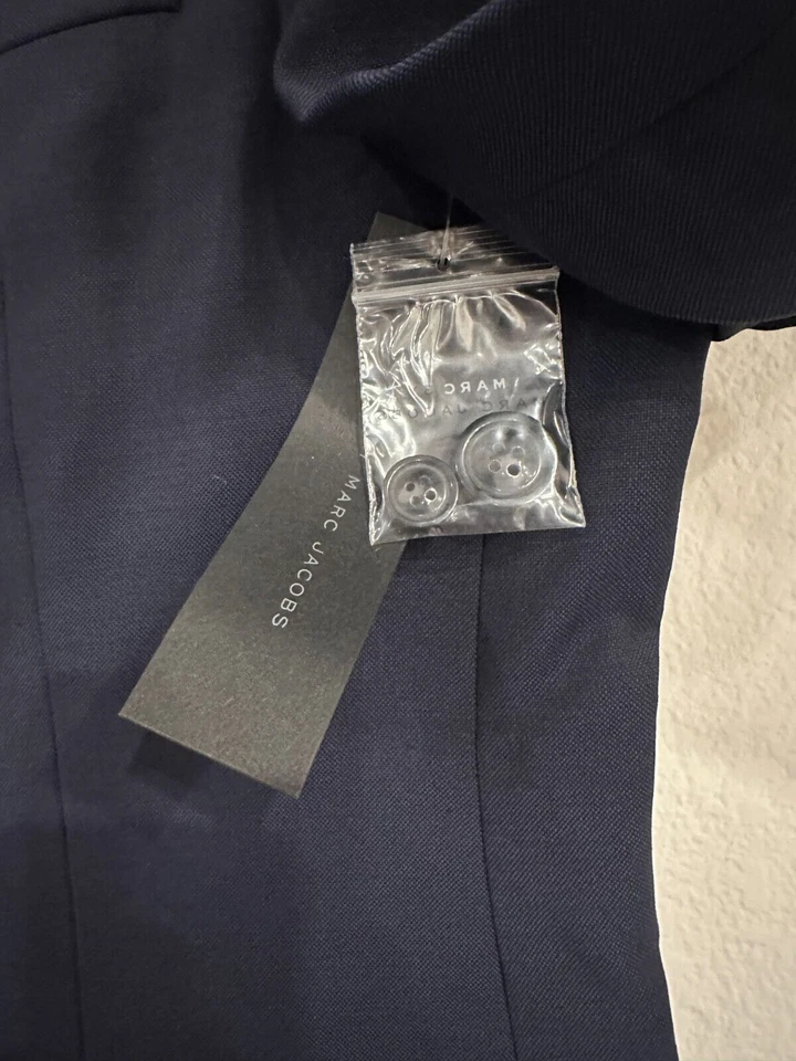 Marc by Marc Jacobs NWT Wool Navy Blue Sport Jacket Coat Sz L Large, Retail $448 - Image 3 of 4
