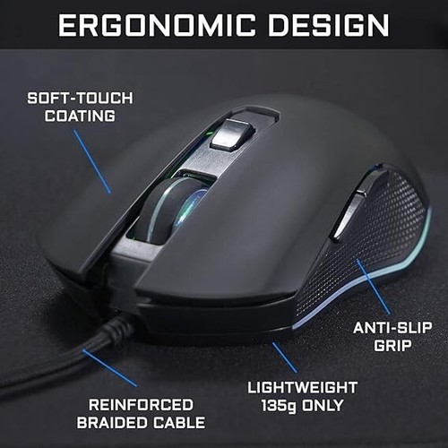 souris filaire gamer 6 boutons the G-Lab , LED , PC , PS4 , XBOX ONE, PS5 - Photo 4/6