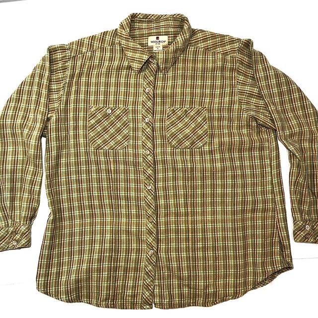 Vtg WOOLRICH Wool Flannel Shirt Women’sXL Heavy MADE IN USA eBay