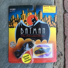NIP ETRL Diecast Batman The Animated Series Original Package 1993 BATCYCLE