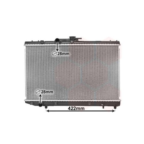 1x Kühler, Motorkühlung VAN WEZEL 53002227 passend für TOYOTA - Bild 1 von 1