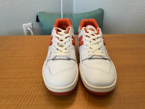 Size? X New Balance 550 College Pack 2021 Size 9.5 Orange - Picture 2 of 8
