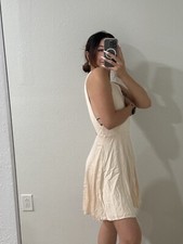 NWT womens urban outfitters Nude Dress Open Back Size 10 Silence + Noise