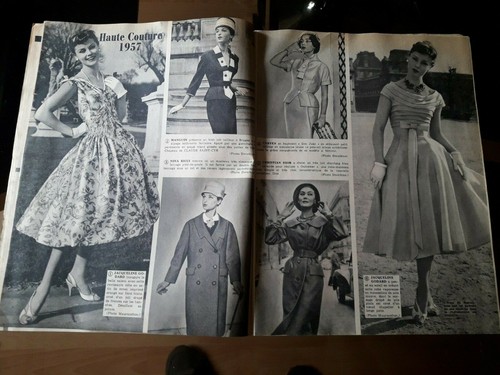 Revue de mode vintage Femmes d'Aujourd'hui ann 1957 avec patrons N° 621 - Picture 4 of 5