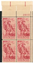 1268     plate  block of  4            162836