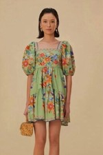 BNWT Farm rio green Mini dress With Pockets