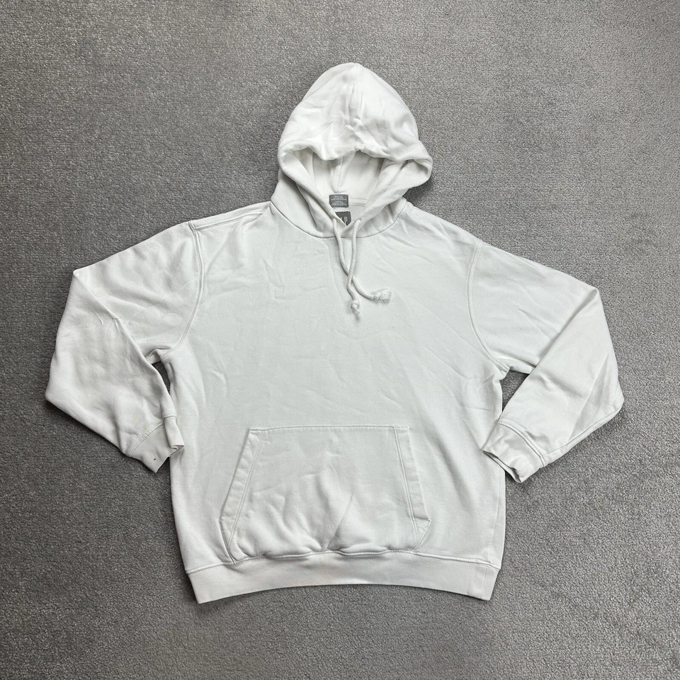 GAP Herren Pullover Sweatshirt Gr. S Kapuzenpullover Hoodie Logo 13901 Weiß - Bild 1 von 4