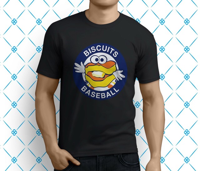 New Popular Baseball Montgomery Biscuits Men's Black TShirt Size S3XL