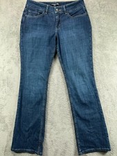 RIDERS LEE Womens 8 Jeans Bootcut Blue Jeans Medium Denim Mid Rise 32x32 Ladies