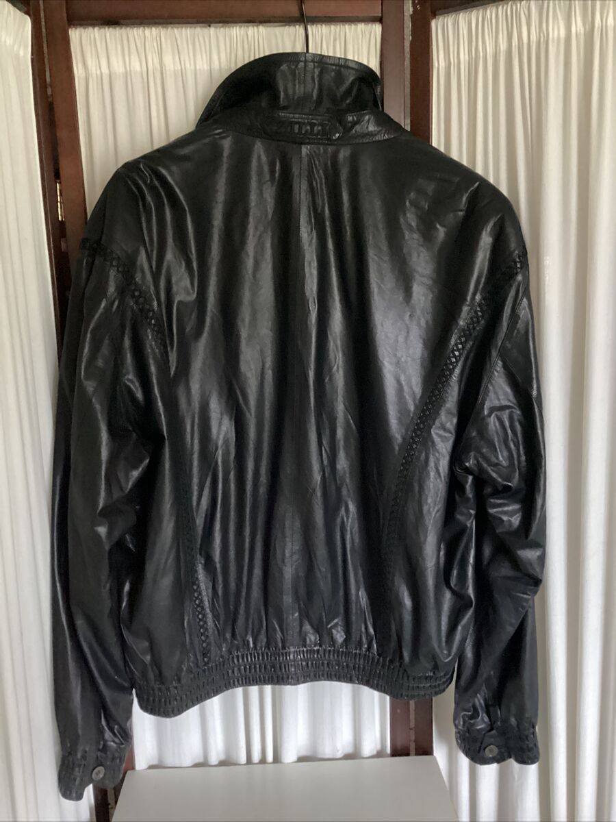 Vtg Zilli Lamleather jacket luxury rare France bomber Vtg Zilli Lamleather jacket luxury rare France bomber