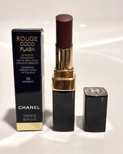Chanel Lipstick Rouge Coco FLASH HYDRATING VIBRANT SHINE LIP COLOUR 56 MOMENT
