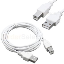 NEW 6ft USB2.0 A Male to B Male Printer Scanner Cable Cord HOT U2A1-B1-06WHT