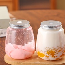 50 Pack U-Shaped 11.83oz PET Plastic Cups w/ Straw  Lid for Picnics  Parties